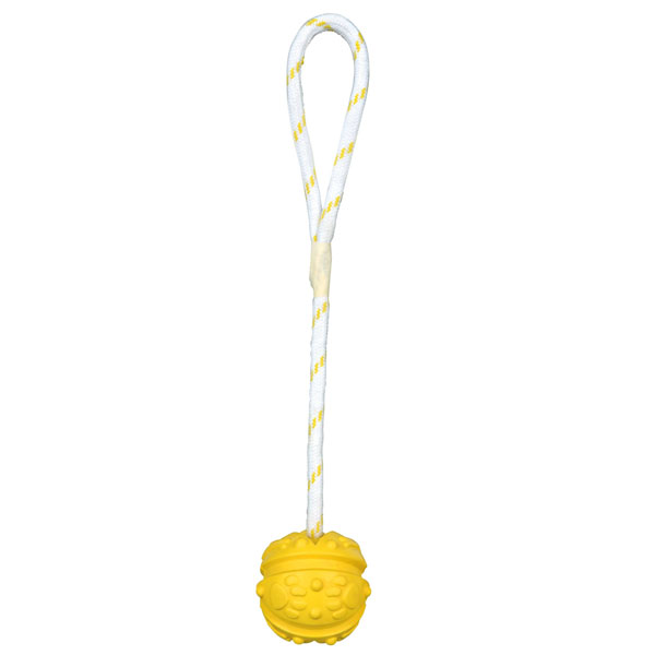 Trixie Naturgummiball am Band, schwimmend - 4,5 cm – Bild 3