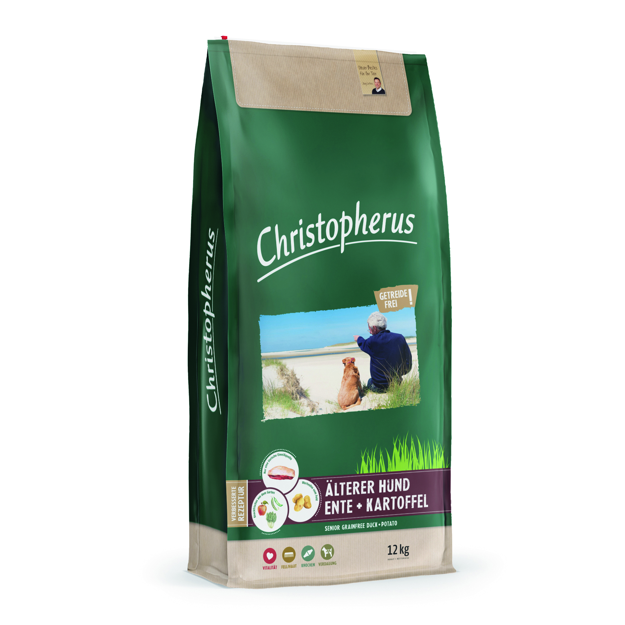 Christopherus getreidefrei Senior Ente 12kg