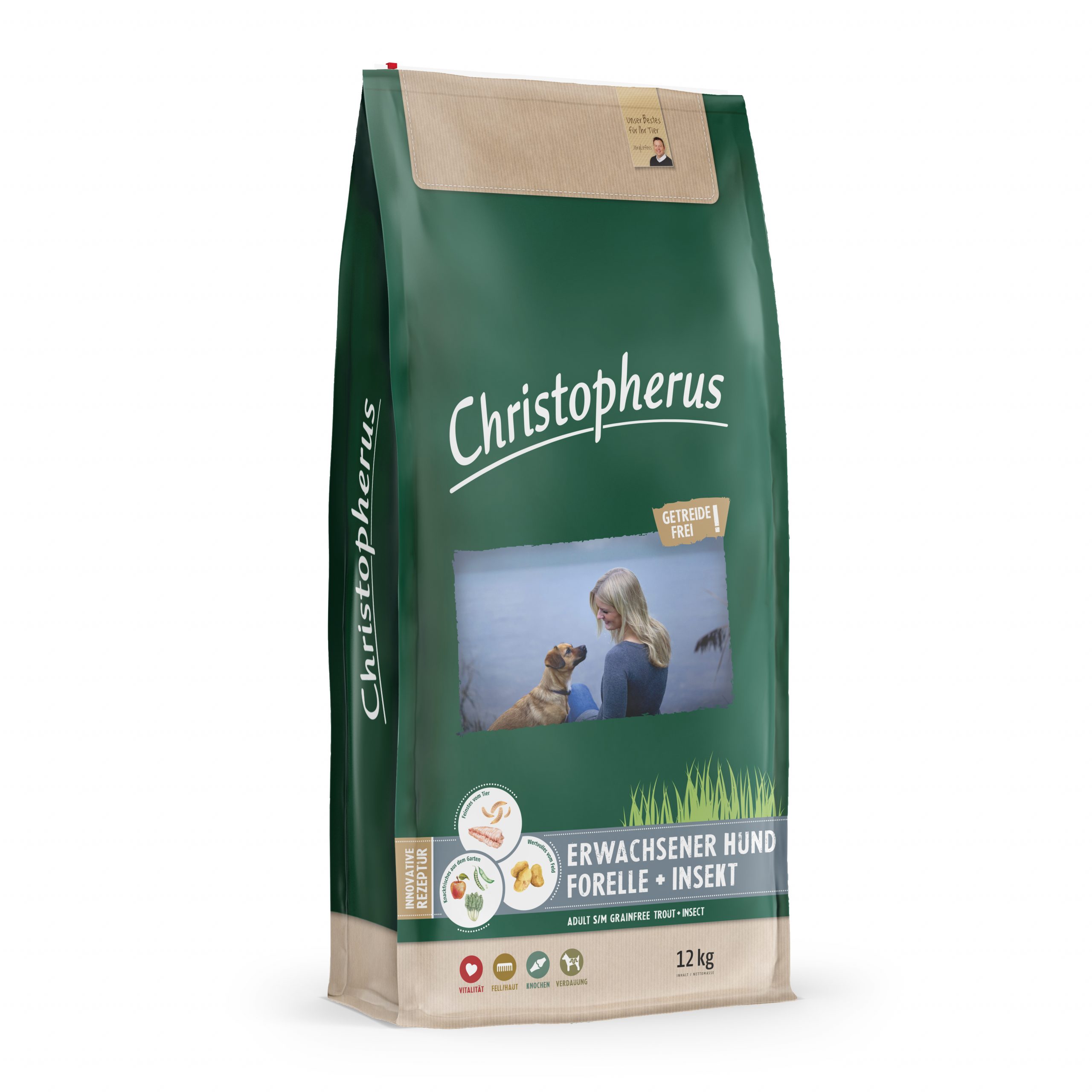 Christopherus getreidefrei Forel+Insek 12kg